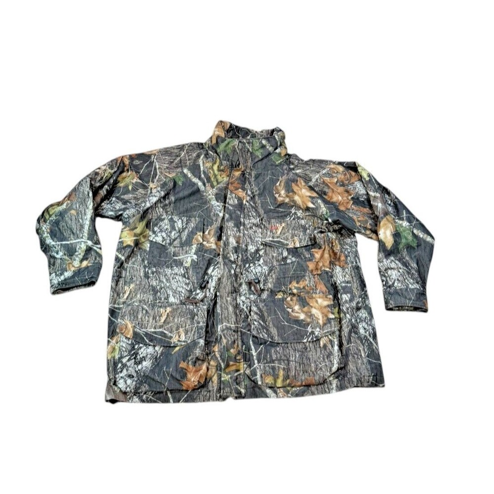 10x Mossy Oak Camo Breakup Polyester Lined Hooded Jacket Mens Size XXL Outdoors